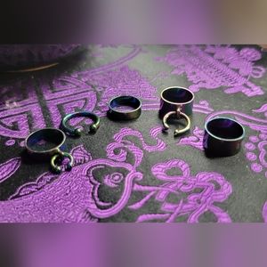 dark rainbow set of 5 bondage rings